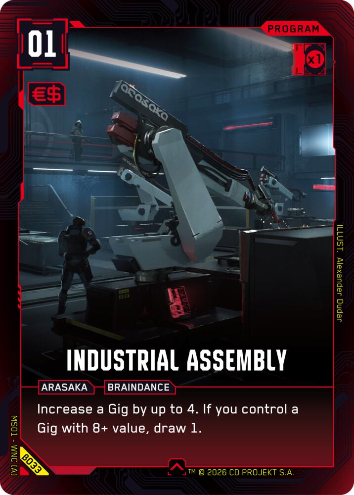 Industrial Assembly (Welcome to Night City - Beta) — Cyberpunk TCG card