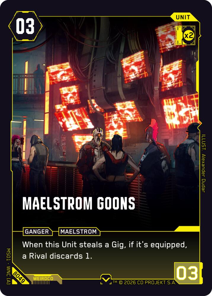 Maelstrom Goons (Welcome to Night City - Beta) — Cyberpunk TCG card