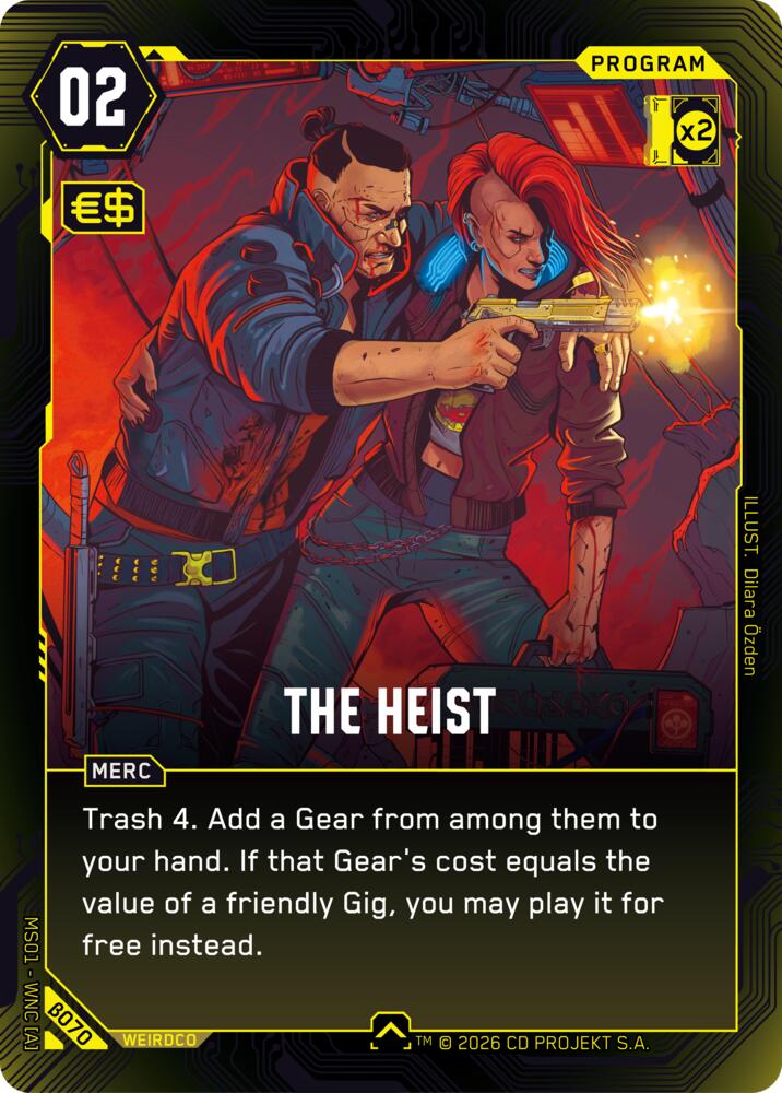 The Heist (Welcome to Night City - Beta) — Cyberpunk TCG card