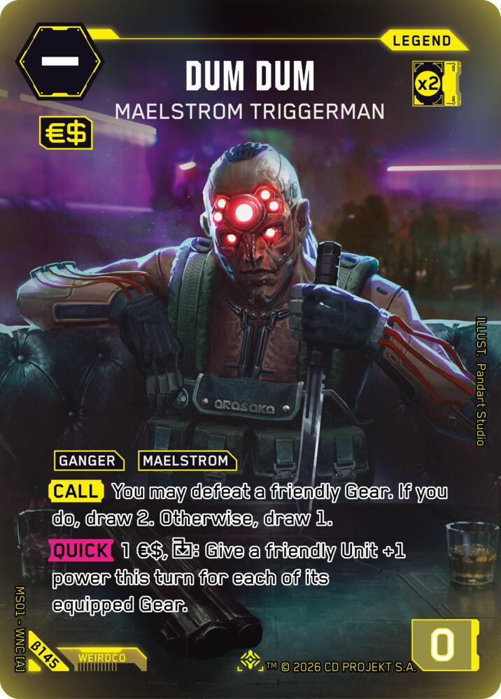 Dum Dum - Maelstrom Triggerman (Welcome to Night City - Beta) — Cyberpunk TCG card