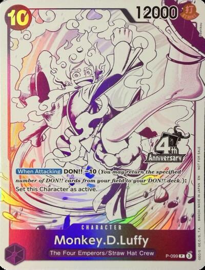 Monkey.D.Luffy (4th Anniversary Treasure Campaign Pack)