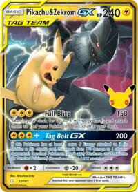 Pikachu & Zekrom GX — ME: 30th Celebration Classic Collection