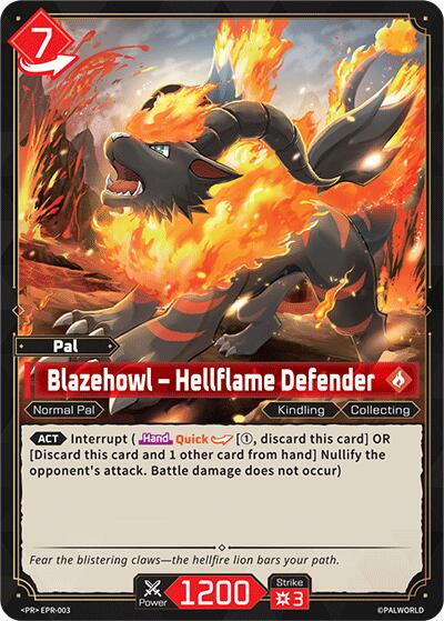 Blazehowl - Hellflame Defender (Palworld Promo Cards) — Palworld card