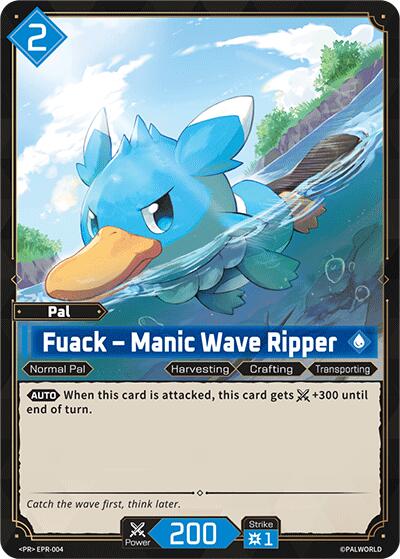 Fuack - Manic Wave Ripper (Palworld Promo Cards) — Palworld card