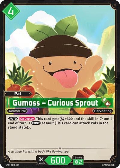 Gumoss - Curious Sprout (Palworld Promo Cards) — Palworld card