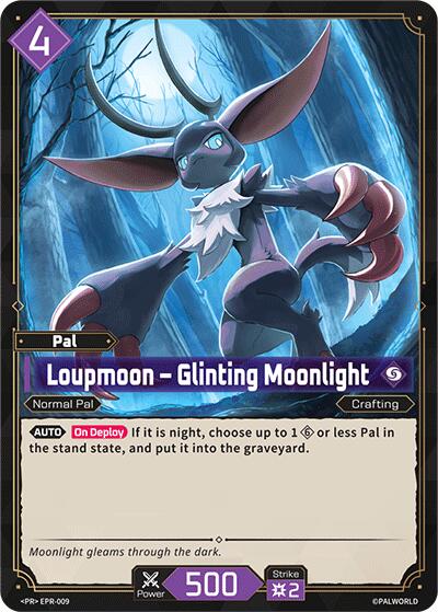 Loupmoon - Glinting Moonlight (Palworld Promo Cards) — Palworld card