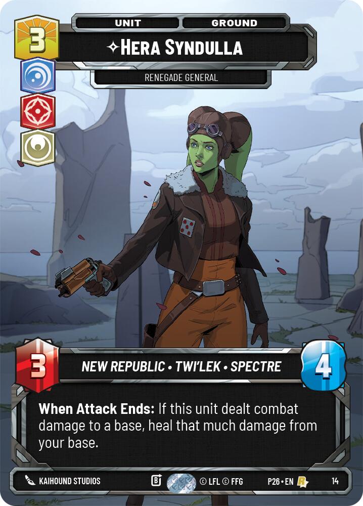 Hera Syndulla - Renegade General, Sector and Regional Promos: Season 2 card number 14
