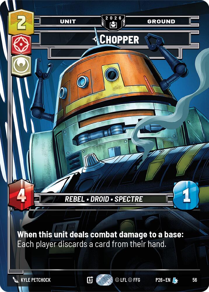 Chopper - War Hero, Sector and Regional Promos: Season 2 card number 56