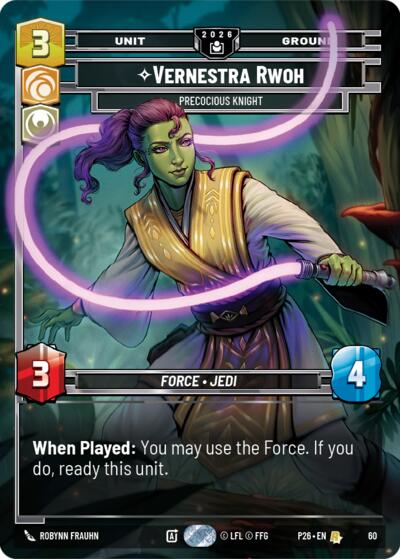 Vernestra Rwoh - Precocious Knight – Sector and Regional Promos: Season 2 #60 Star Wars: Unlimited card