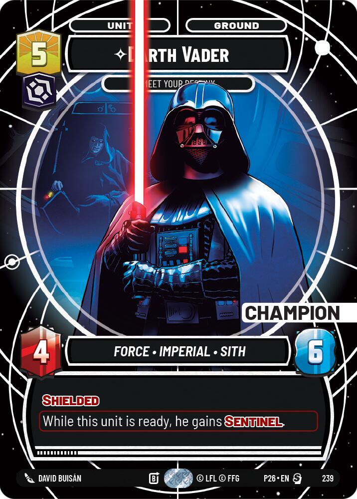Darth Vader - Meet Your Destiny (Champion), Sector and Regional Promos: Season 2 card number 239