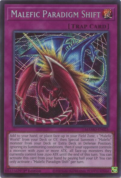 Malefic Paradigm Shift Secret Rare