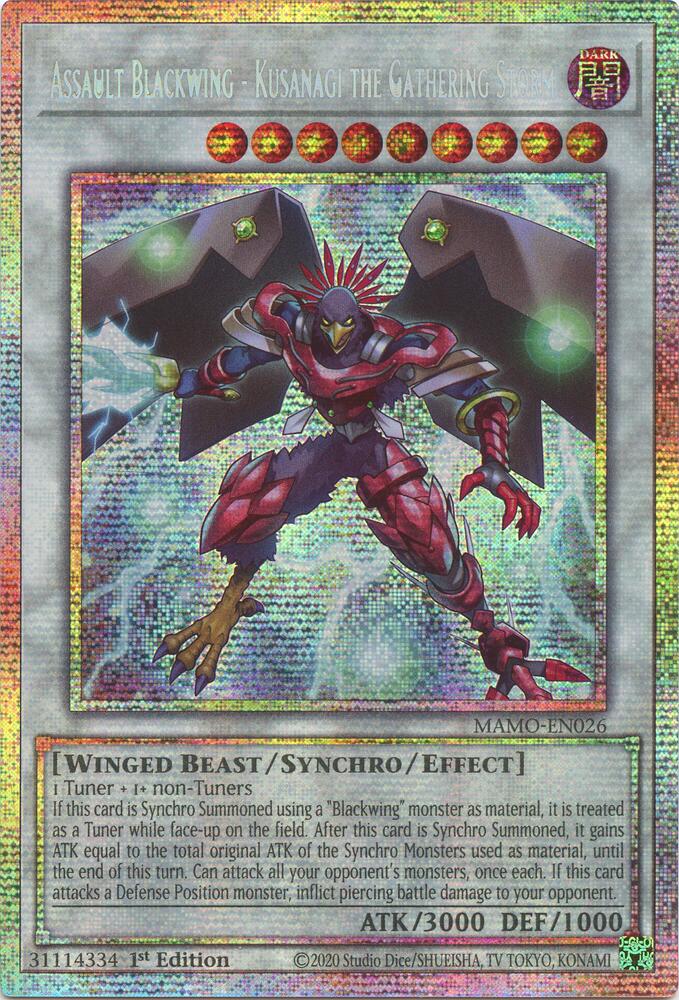 Assault Blackwing - Kusanagi the Gathering Storm (Starlight Rare)