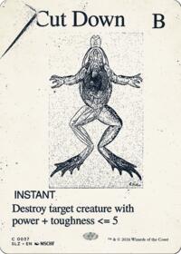 Cut Down (0037) - Magic: The Gathering Secret Lair x MSCHF: The Zeta Set trading card