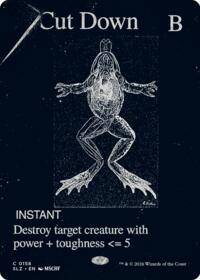 Cut Down (0158) - Magic: The Gathering Secret Lair x MSCHF: The Zeta Set trading card