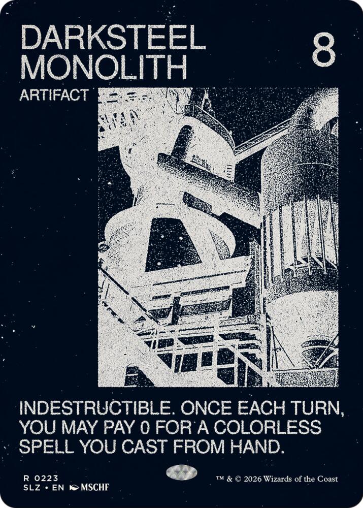 Darksteel Monolith (0223) - Secret Lair x MSCHF: The Zeta Set