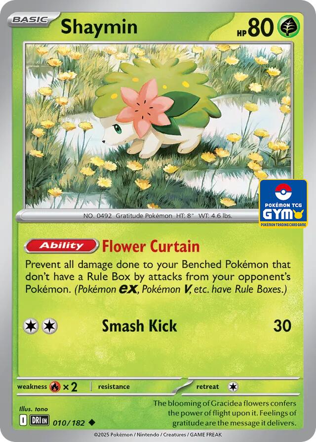 Shaymin, Southeast Asia Exclusives card number 010
