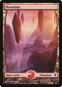 Mountain (242) - Full Art - Zendikar - Magic: The Gathering card