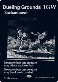 Dueling Grounds (0210) - Magic: The Gathering Secret Lair x MSCHF: The Zeta Set trading card