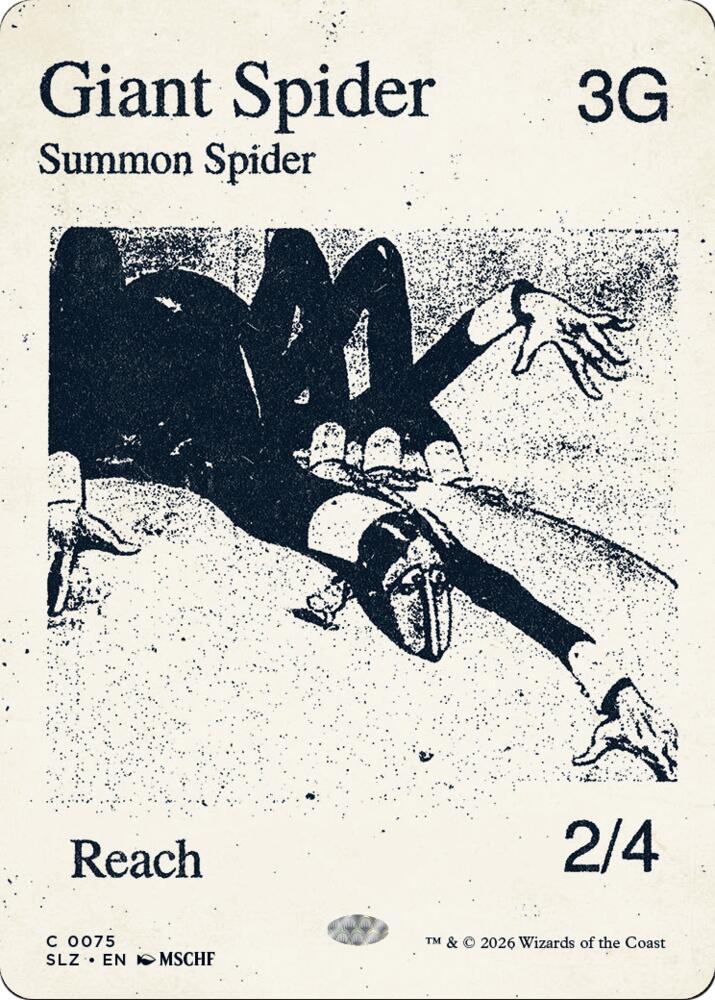 Giant Spider (0075) - Secret Lair x MSCHF: The Zeta Set - Magic