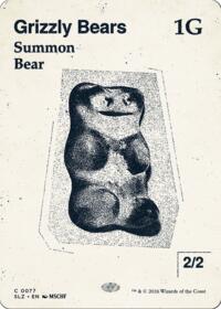 Grizzly Bears (0077) - Magic: The Gathering Secret Lair x MSCHF: The Zeta Set trading card