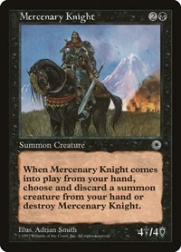 Mercenary Knight - Portal - Magic: The Gathering card