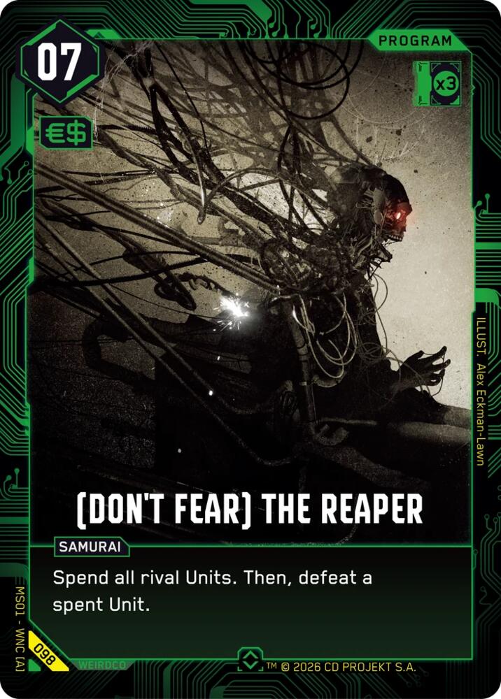 (Don't Fear) The Reaper (Welcome to Night City - Retail) — Cyberpunk TCG card