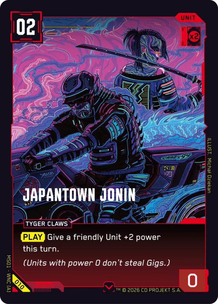 Japantown Jonin (Welcome to Night City - Retail) — Cyberpunk TCG card