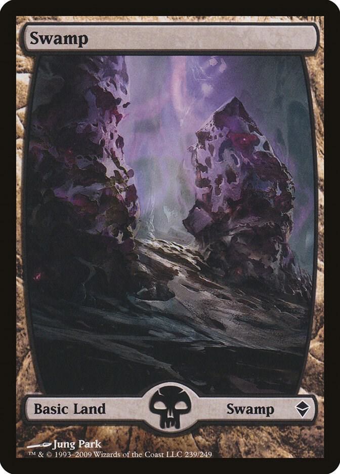 Swamp (239) - Full Art - Zendikar - Magic: The Gathering