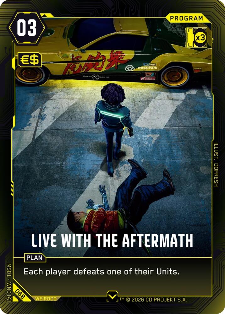 Live with the Aftermath (Welcome to Night City - Retail) — Cyberpunk TCG card