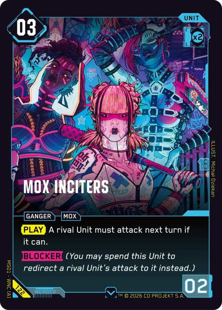 Mox Inciters (Welcome to Night City - Retail) — Cyberpunk TCG card