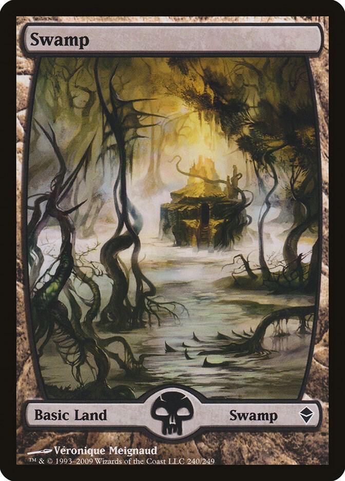 Swamp (240) - Full Art - Zendikar - Magic: The Gathering