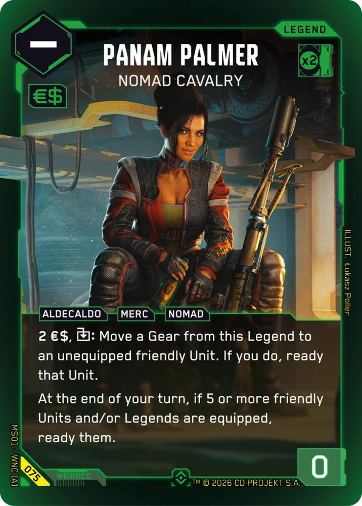Panam Palmer - Nomad Cavalry (Welcome to Night City - Retail) — Cyberpunk TCG card