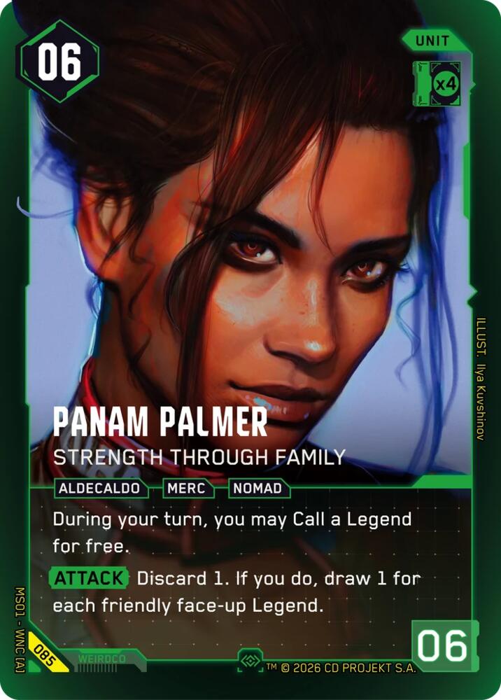 Panam Palmer - Strength Through Family (Welcome to Night City - Retail) — Cyberpunk TCG card