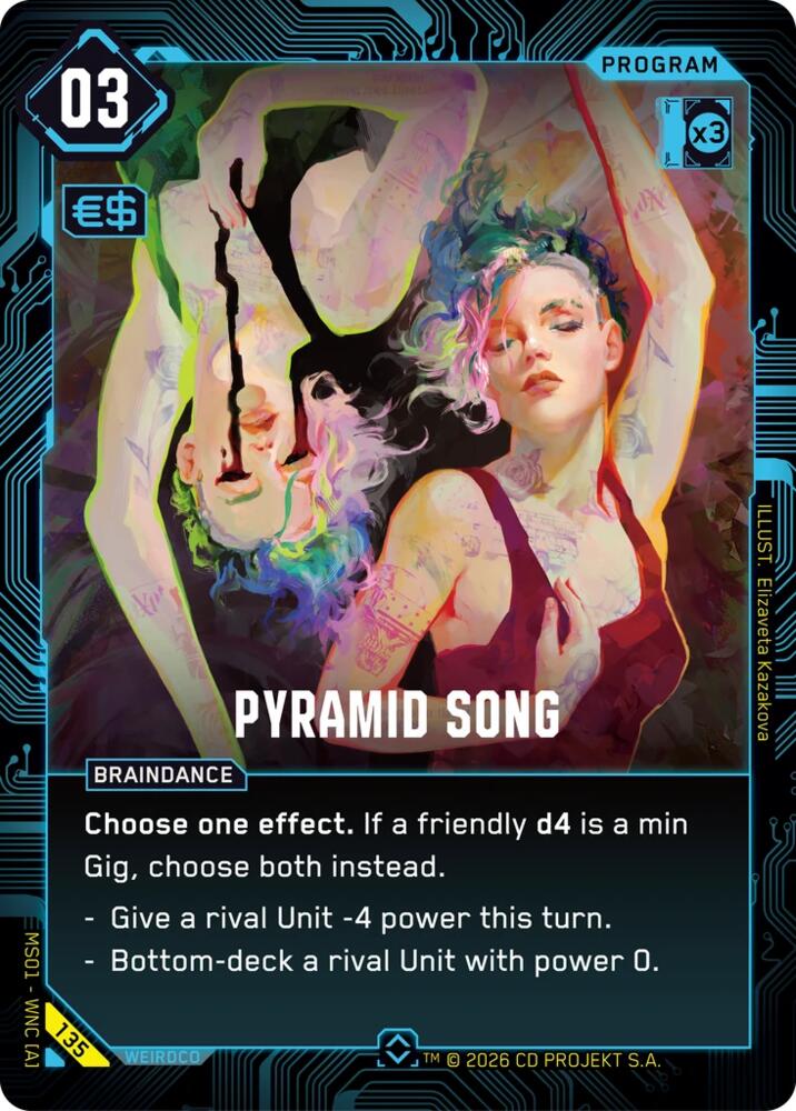 Pyramid Song (Welcome to Night City - Retail) — Cyberpunk TCG card