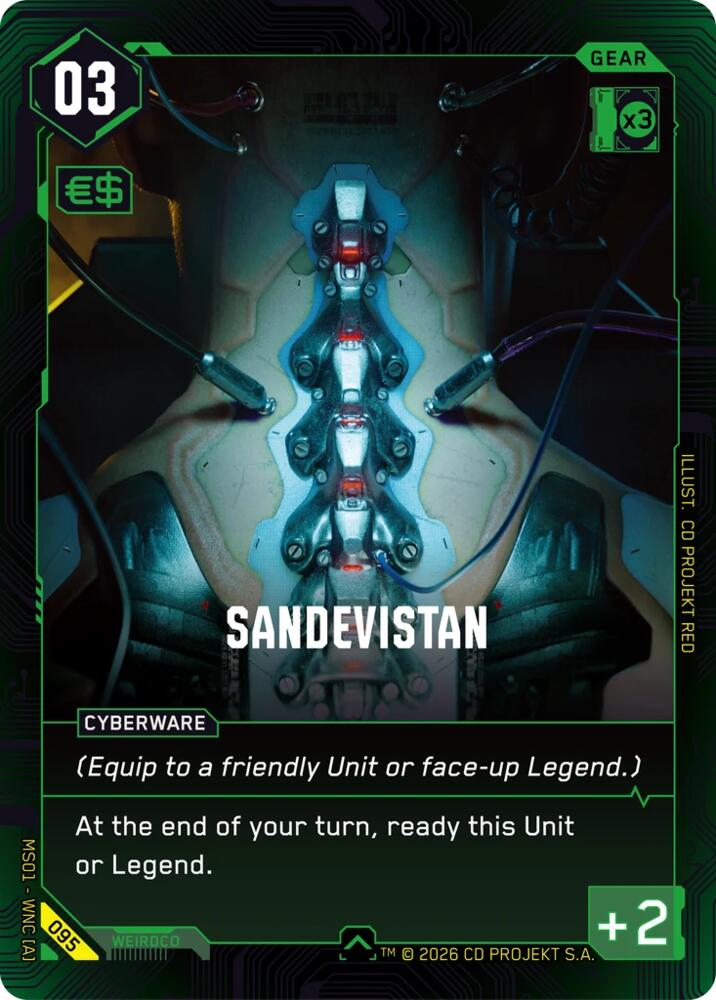 Sandevistan (Welcome to Night City - Retail) — Cyberpunk TCG card