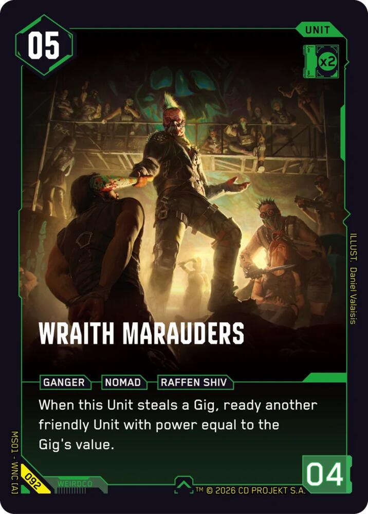 Wraith Marauders (Welcome to Night City - Retail) — Cyberpunk TCG card