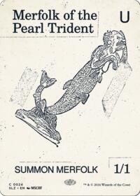 Merfolk of the Pearl Trident (0024) - Magic: The Gathering Secret Lair x MSCHF: The Zeta Set trading card