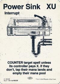 Power Sink (0028) - Magic: The Gathering Secret Lair x MSCHF: The Zeta Set trading card