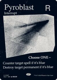 Pyroblast (0187) - Magic: The Gathering Secret Lair x MSCHF: The Zeta Set trading card