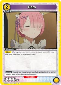 Ram (008) - Union Arena UE24BT: Re:ZERO -Starting Life in Another World- trading card
