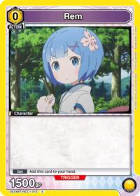 Rem (012) - Union Arena UE24BT: Re:ZERO -Starting Life in Another World- trading card
