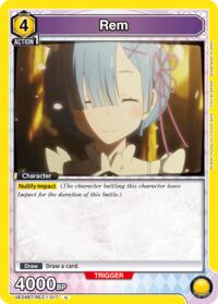 Rem (017) - Union Arena UE24BT: Re:ZERO -Starting Life in Another World- trading card