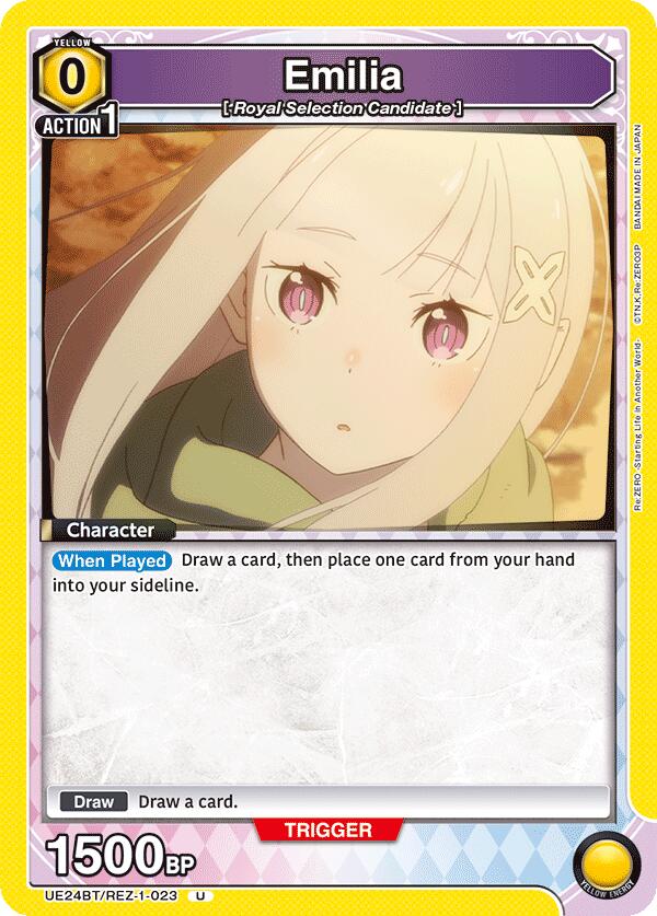 Emilia (023) Union Arena Card