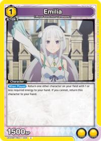 Emilia (024) - Union Arena UE24BT: Re:ZERO -Starting Life in Another World- trading card
