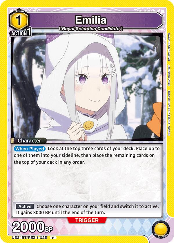 Emilia (025) Union Arena Card