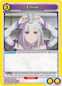 Emilia (026) - Union Arena UE24BT: Re:ZERO -Starting Life in Another World- trading card