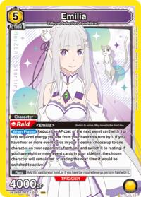 Emilia (027) - Union Arena UE24BT: Re:ZERO -Starting Life in Another World- trading card