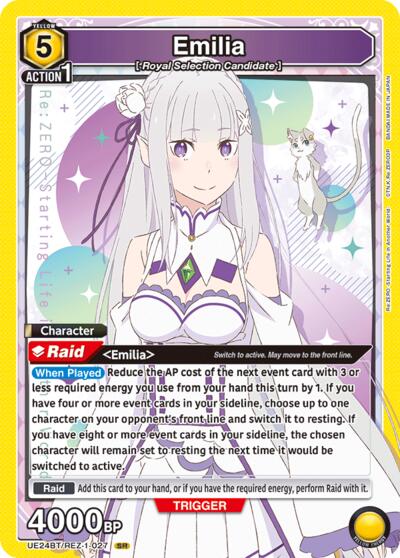 Emilia (027) Union Arena Card