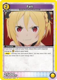 Felt - Union Arena UE24BT: Re:ZERO -Starting Life in Another World- trading card