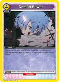 Demon Power - Union Arena UE24BT: Re:ZERO -Starting Life in Another World- trading card